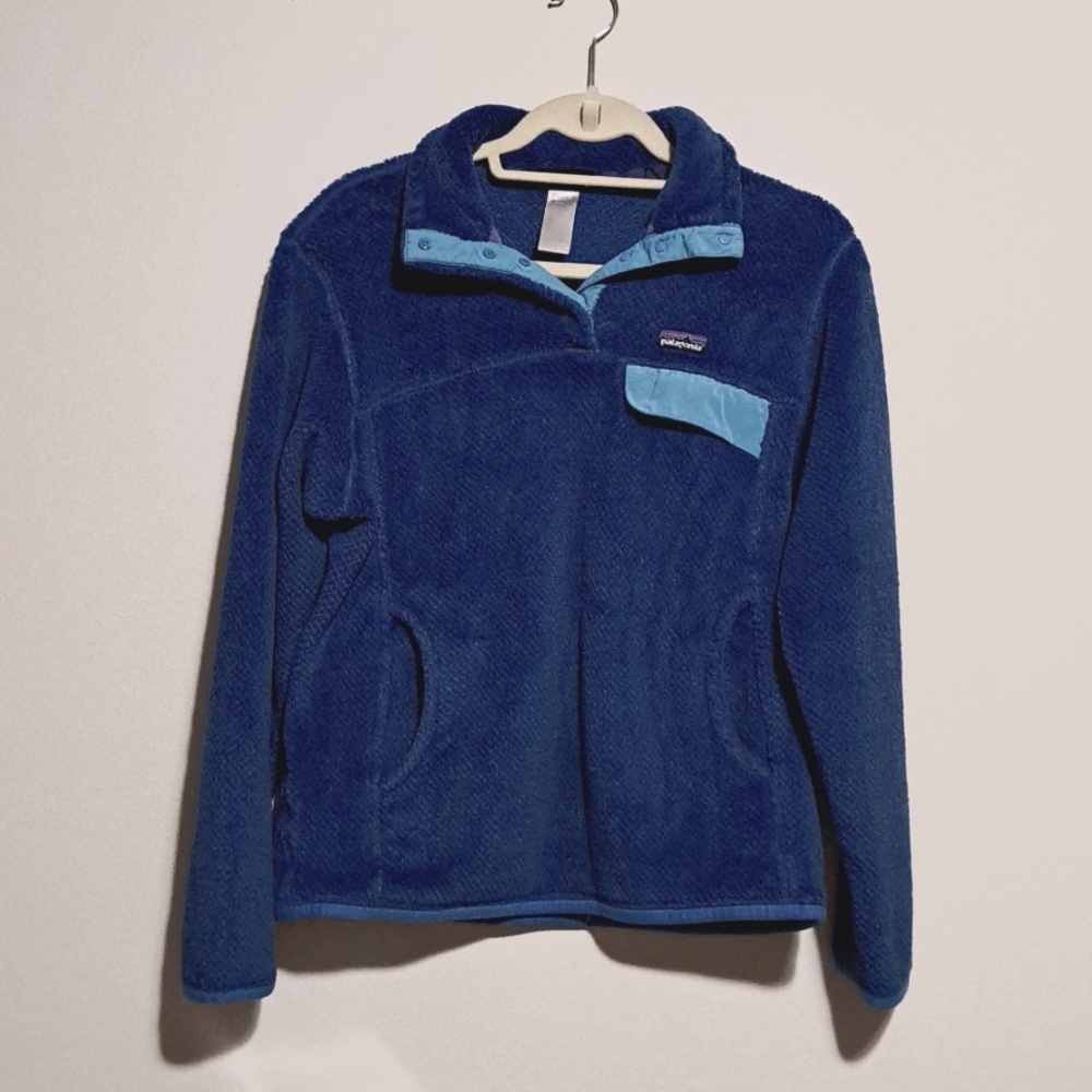 Patagonia Pull Over Jacket Womens Blue Jacket